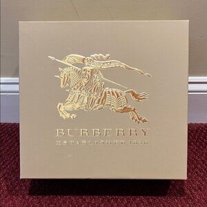 Burberry Beige and Gold Accent Box